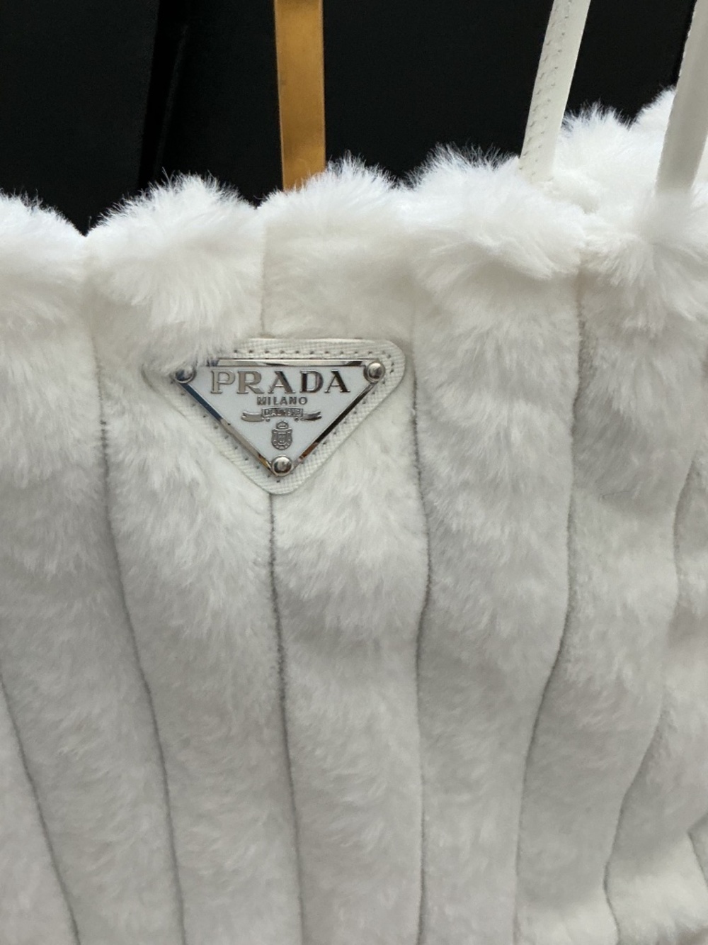 Prada Fur Shoulder Bag Authentic GWP ITEM - Picture 11 of 13